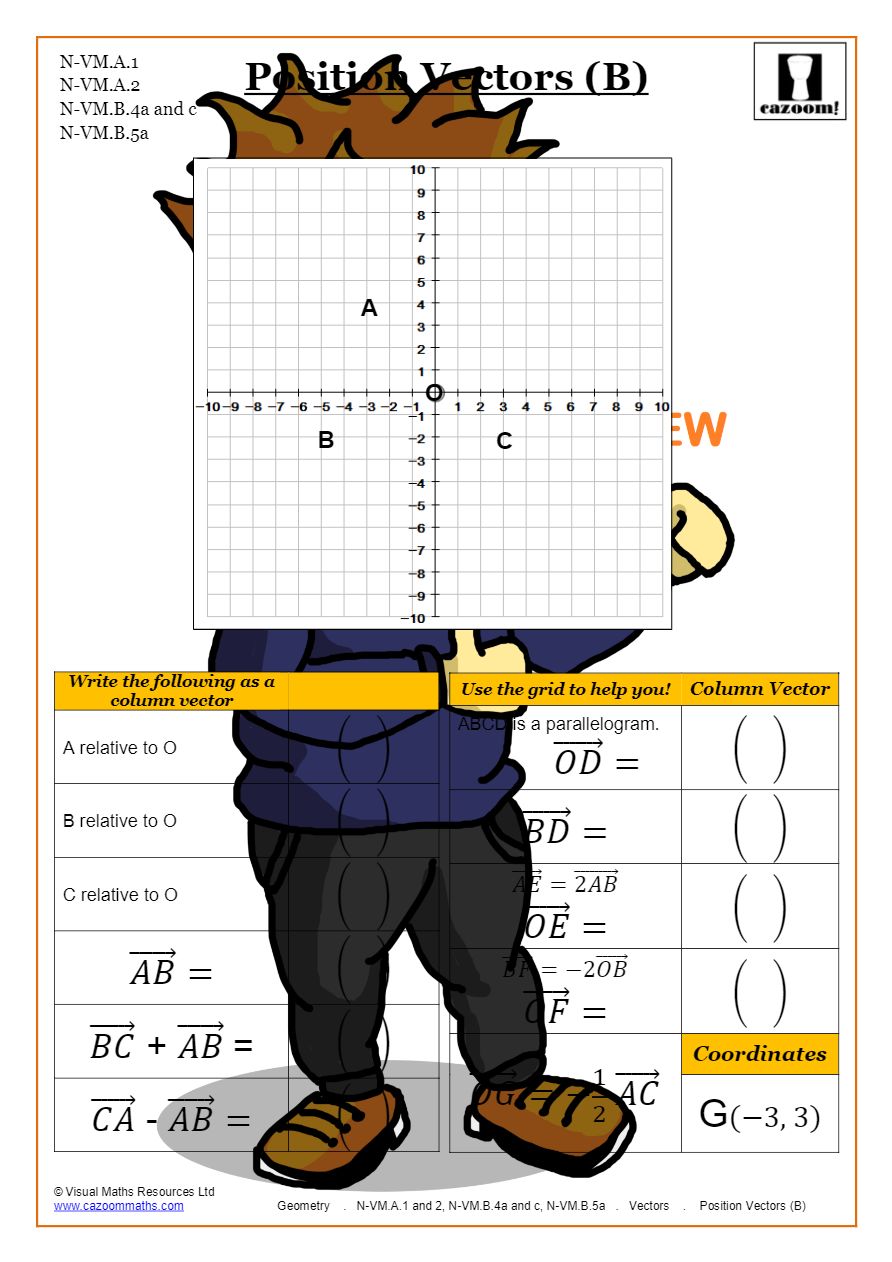Vectors Math Worksheets | Common Core Aligned Worksheets